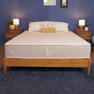 the birch natural mattress in a bedroom with no bedding