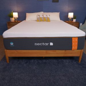 the nectar premier copper mattress in a bedroom without bedding