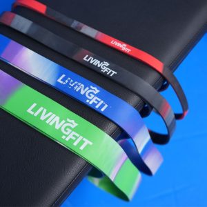 Four different Living.Fit Resistance Bands