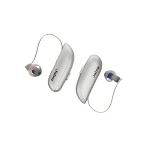 jabra enhance select 300 hearing aids on the white background