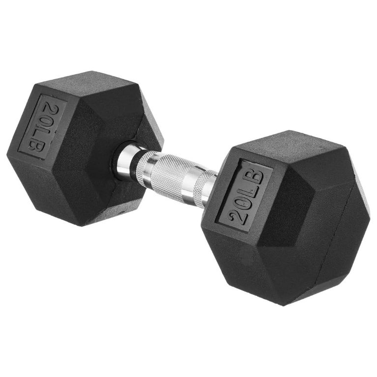 Amazon Basics Rubber Hex Dumbbells