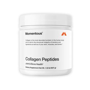 momentous collagen peptides on a white background