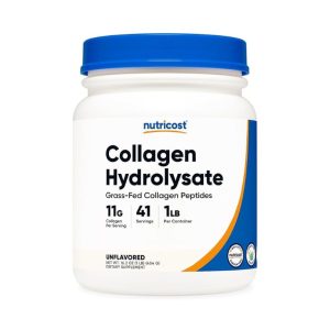 nutricost collagen hydrolysate on a white background