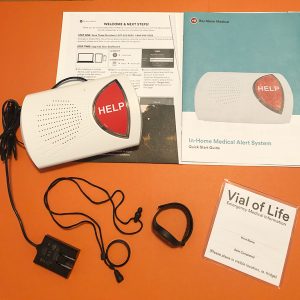 Bay Alarm Medical SOS Home device and instructions