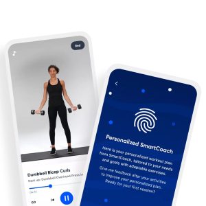 free workout app aaptiv showing how the app demonstrates exercise form