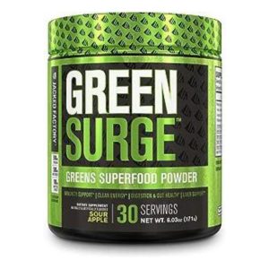greens powder jacked factory green surge on the white background