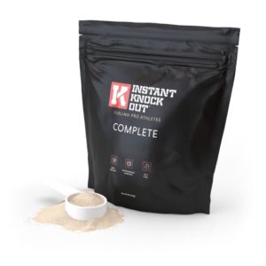 meal replacement shake instant knockout complete on the white background