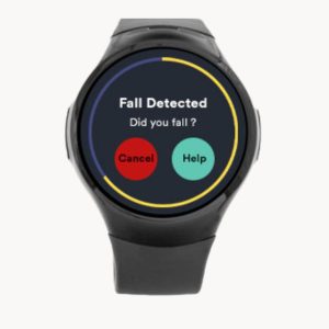 product image on the light background of the bay alarm medical sos smartwatch