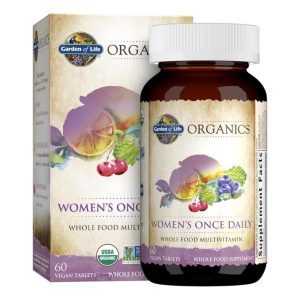 bottle of garden of life organics womens once day multivitamin