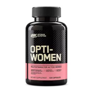 bottle of optimum nutrition optiwomen multivitamin