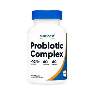 bottle of nutricost probiotic complex