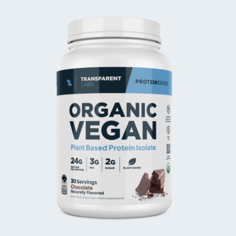 Transparent Labs Organic Vegan Rice and Pea Protein