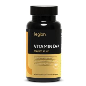 A bottle of Legion Vitamin DK