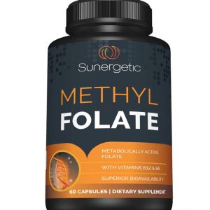 Sunergetic Methyl Folate dietary supplement with vitamins B12 and B6