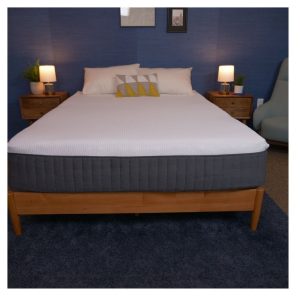 emma-mattress-hybrid-comfort-laying-on-bedframe-in-a-bedroom