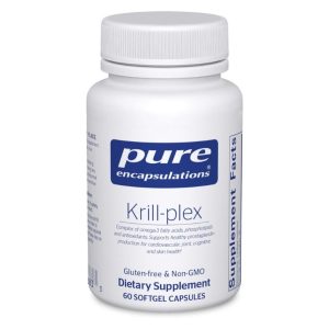 Pure Encapsulations Krill-plex - Omega-3 dietary supplement, gluten-free, non-GMO, 60 softgel capsules
