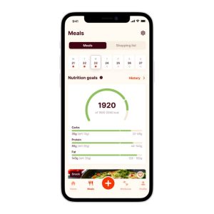 image showing an example of the app keto cycle inside the app