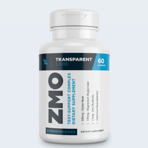 Transparent Labs ZMO Test-Support Complex dietary supplement bottle