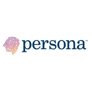 Logo with the text "persona" and a colorful fingerprint icon, representing a personalized vitamin service.