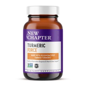 a bottle of new chapter turmeric on a white background